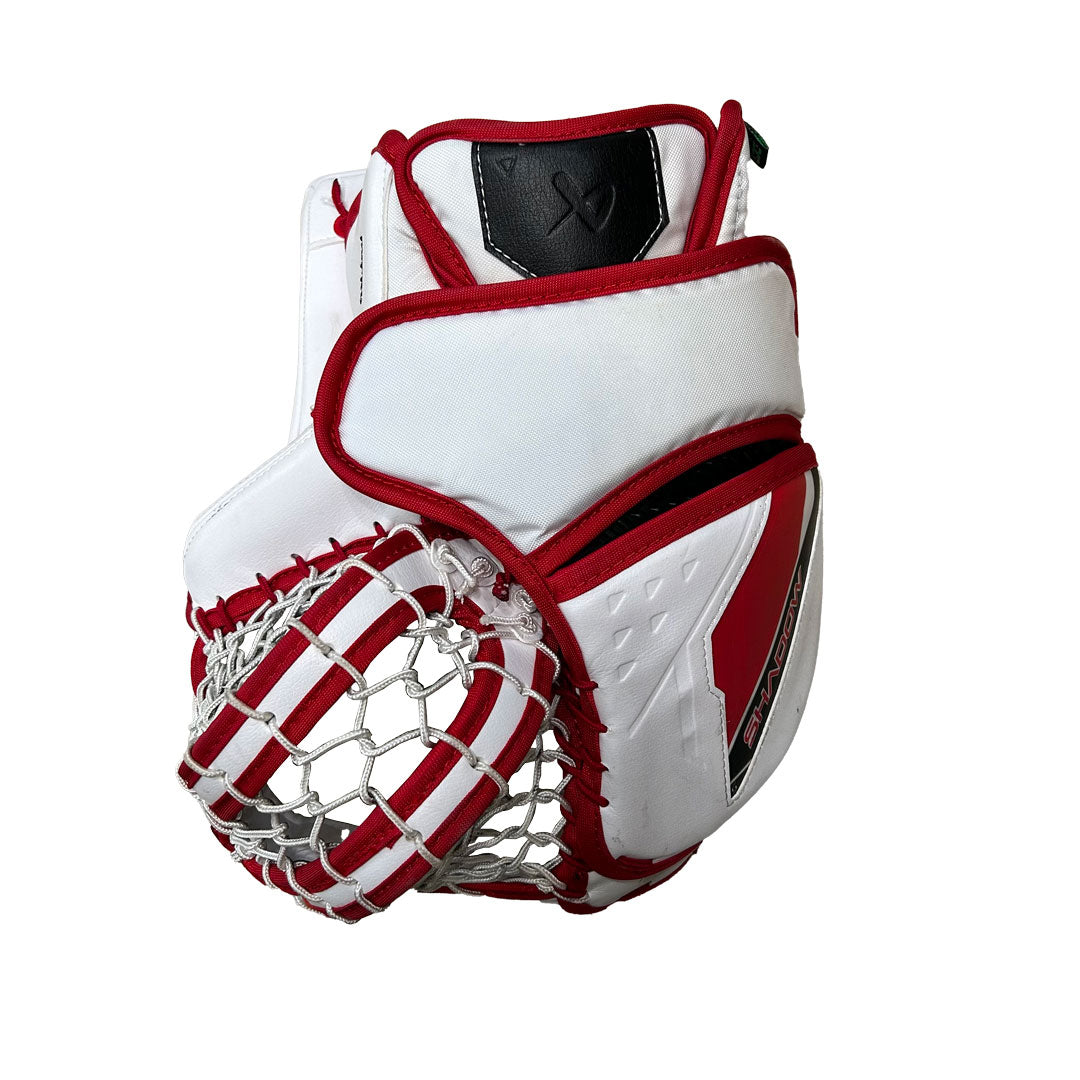 Bauer Supreme Shadow - Gant de gardien de but Pro Stock d'occasion (rouge/blanc)